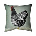 Begin Home Decor 20 x 20 in. Wyandotte Hen-Double Sided Print Indoor Pillow 5541-2020-AN520